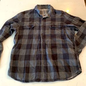 Mens Tailor Vintage reversible flannel size large